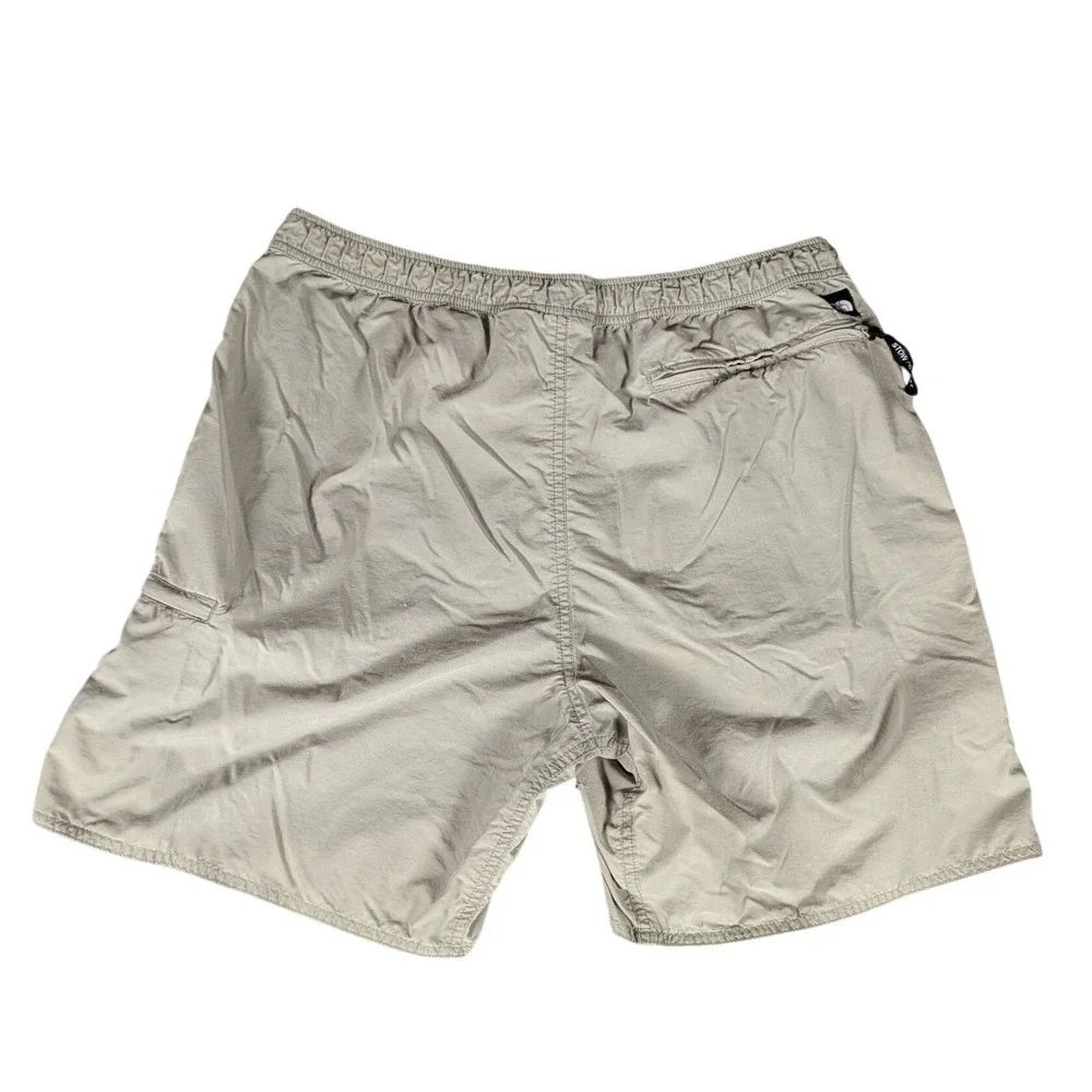 The North Face Mens Khaki Nylon Utility Hiking Shorts Zipper Pockets Regular M